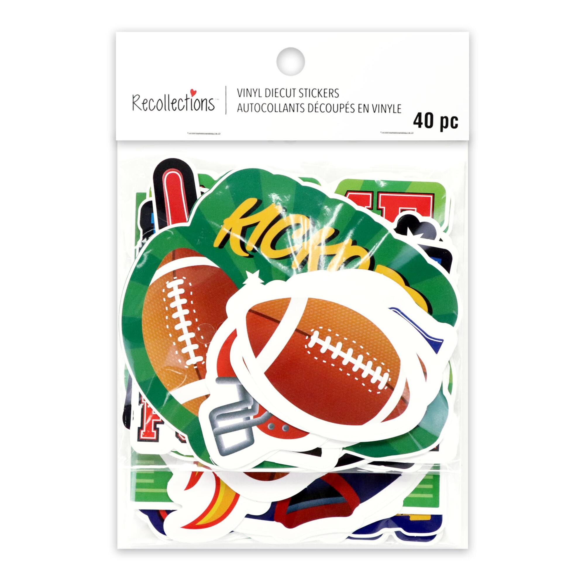 Football Vinyl Die Cut Stickers by Recollections™